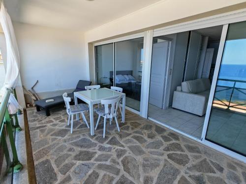 Cap Corse Santa Severa vue sur mer in Luri