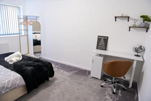 3 Bedroom House Manchester with en-suite Free Wifi and Parking, Manchester (fotografie 11)
