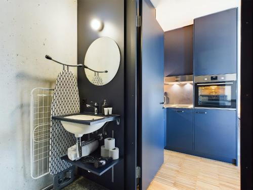 浴室, modernes Studio an bester Lage in 阿勞