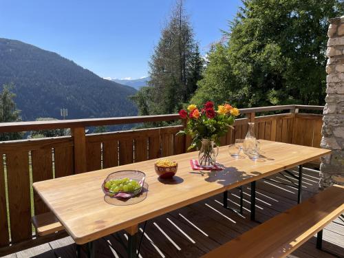 Udsigt, Chalet Blanchot (6-9 pers.) "Le Parchey" Peisey-Vallandry – Domaine Paradiski in Peisey-Nancroix