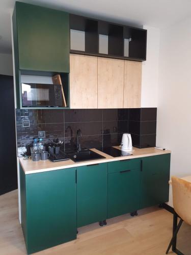 Cocina, Tumski Apartments 24h self check-in in Poznan City Center