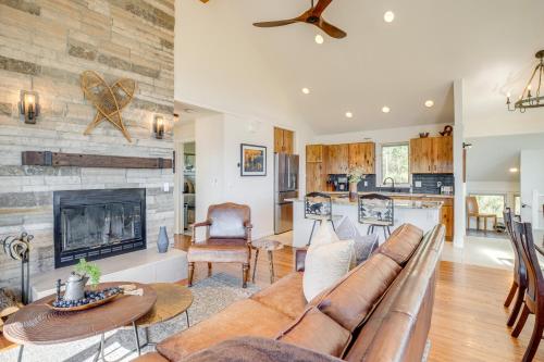 Modern Cabin with Balcony Views and Fireplace! - image 8
