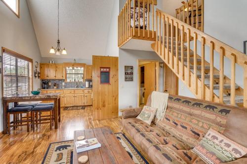 Andrews Cabin with Fireplace, Deck and Mountain Views! in Andrews, USA