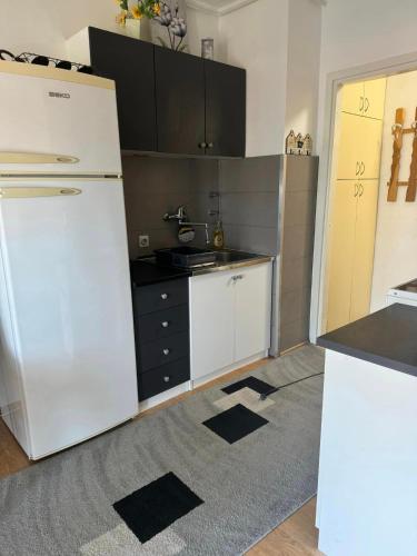 Konyha, Sweet Blue Apartment in Liman