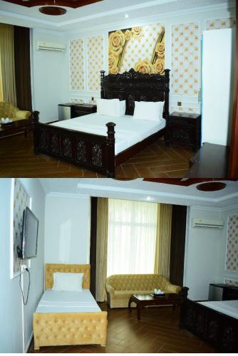 1 double bed, 1 twin bed