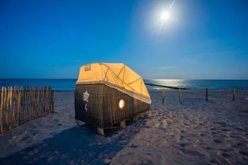 Schlafstrandkorb Nr 4 in Kellenhusen Ostsee, Deutschland
