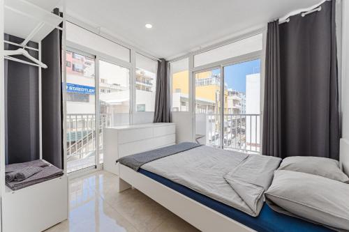 Few steps from the beach hostel in Los Cristianos in Tenerife