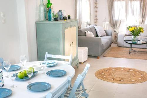 Kitchen, Kalamos sea view villa Beach walking distance in Agii Apostoli