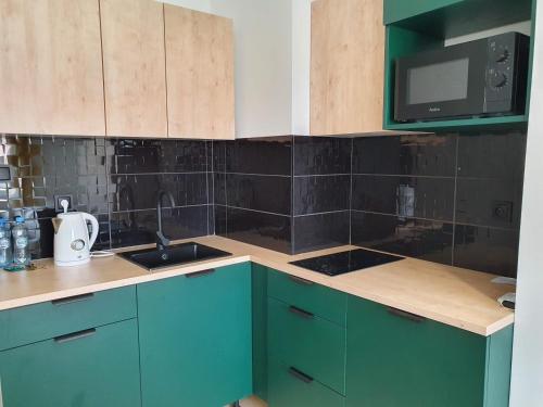 Cocina, Tumski Apartments 24h self check-in in Poznan City Center