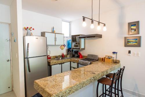 Elegant and comfy 2BR 1 block from the Ocean in Progreso, Mexico