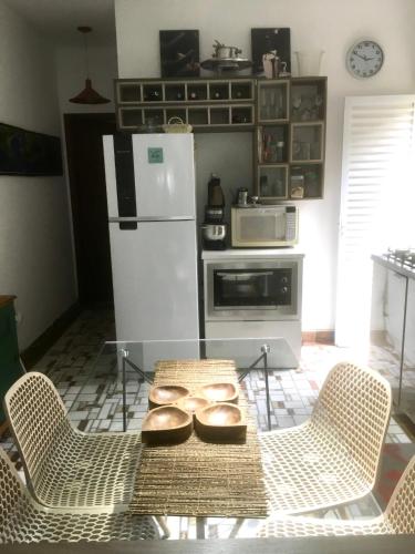 Konyha, Suite Casal Mar e Lua em casa compartilhada in Ubatuba Center