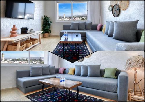 Shared lounge/TV area, Berber Nest - Au cœur d'Agadir 6-7 Pax in Charaf