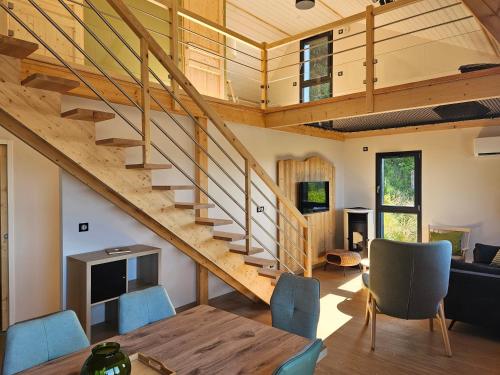 Iekārtas, 3 Chalets avec vue imprenable et SPA in Boussoulet