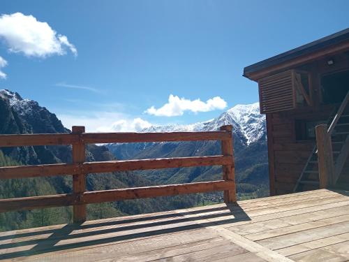 Balkons/terase, SKYLODGE 'il Rifugio dell'Anima' in Usseglio