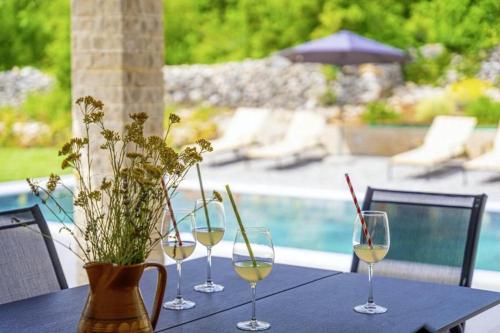 Úszómedence, Villa Fortuna" nearby Labin - Crovillas in Breg