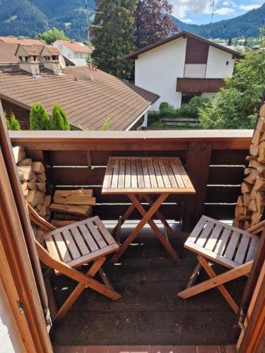 ระเบียง/ชานเรือน, Perfektes Alpenrefugium mit Hüttencharacter (Perfektes Alpenrefugium mit Huttencharacter) in โอเบอราเมอเกา