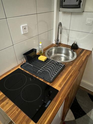 Konyha, Cocoon Room - jacuzzi in Saint-Jean-de-Braye