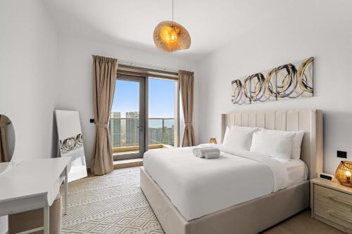 Waterfront View 1BR APT with Gym, Pool & Sauna, Dubaj (zdjęcie 2)
