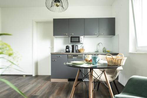 廚房, Ferienwohnung Brenztal in 布倫茨河畔京根