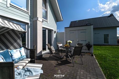 Balkonas / terasa, Ferienhaus Strandglück Olpenitz (Ferienhaus Strandgluck Olpenitz) in Olpenitzas