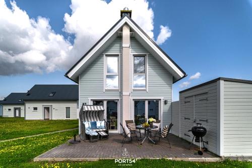 Balkonas / terasa, Ferienhaus Strandglück Olpenitz (Ferienhaus Strandgluck Olpenitz) in Olpenitzas
