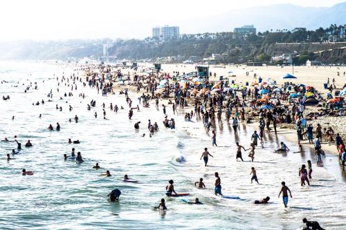 Beach, Ocean Park Hotel in Santa Monica