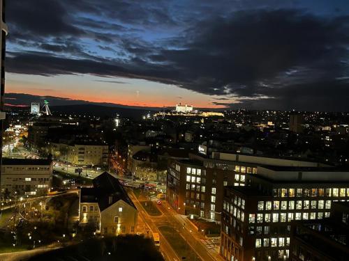 Luxury flat in Sky Park, castle view, free parking, Bratislava (fotografie 9)