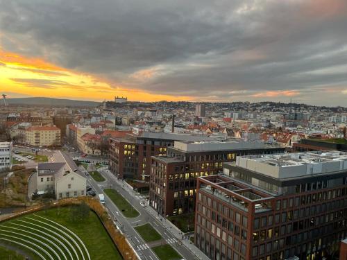 Luxury flat in Sky Park, castle view, free parking, Bratislava (fotografie 7)