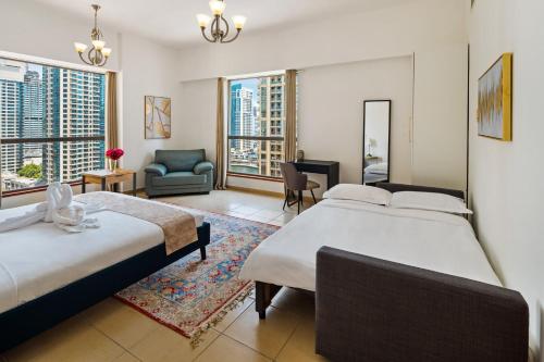 Prime Spacious 5 Plus 1 BR Apt On JBR Beach near Metro ,Walk to The Mall, Dining & Entertainment - By Sunkissed Holiday Homes, Dubaj (fotografie 9)