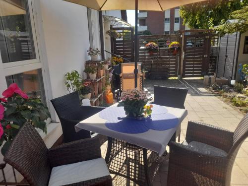 Balkons/terase, Pension Entenhausen in Schwentinental
