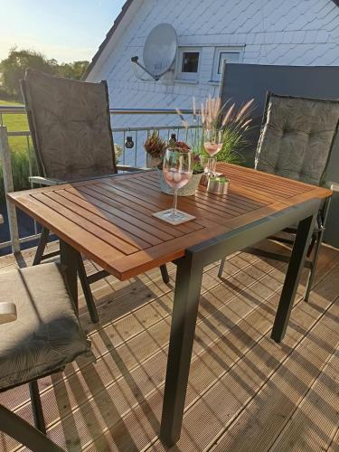 balcon/terasă, Tanjas Ferienwohnung mit Weitblick in Altenkirchen (Westerwald)