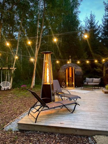 Garden, Pedaspa Igloo House and Sauna in Hara