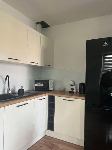 köök, Apartament Andrea z balkonem in Olesnica