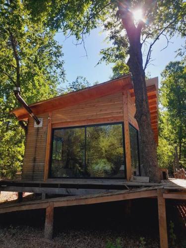 Cabaña en la cordillera