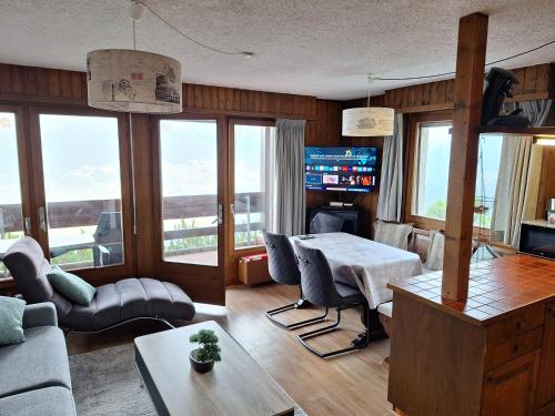 Les Collons1800- Bel appart 2pièces-4 pers-piscine-sauna-parking int-Wifi gratuit in Vex, Schweiz