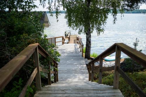 View, Villa Nurmenhelmi jarven rannalla in Lempaala