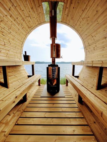 Sauna, Villa Nurmenhelmi jarven rannalla in Lempaala