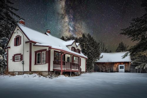 Ancestral Wooden Chalet - St-Gabriel de Brandon in Сен-Дідас