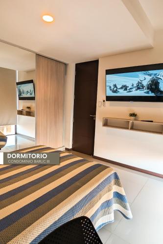 Dpto 1 Dorm y balcon Baruc 3 Como en Casa - Scz