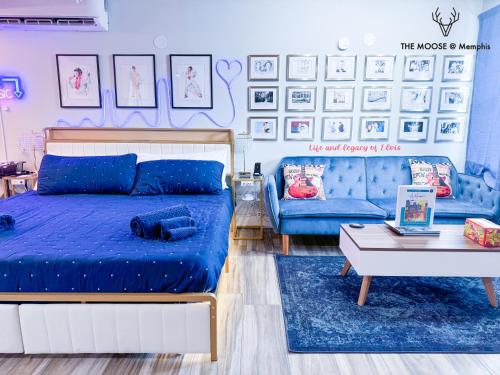 The Moose #4 - Elvis Presley King Suite with Free Parking and WIFI in Memphis, USA