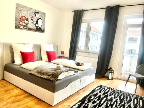 Banksy Apartment - Art & Fun mit 2 Balkonen - 6 Betten, Hannover (fotografie 2)