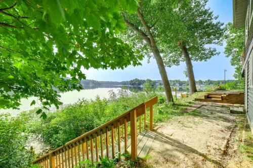 Private Island Home in Belding with Dock and Grill! Private Island Home in Belding with Dock and Grill!