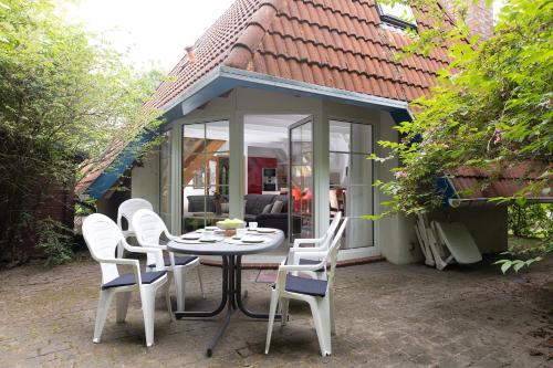 Balkons/terase, Ferienhaus Knechtsand 28 in Wurster Nordseekuste