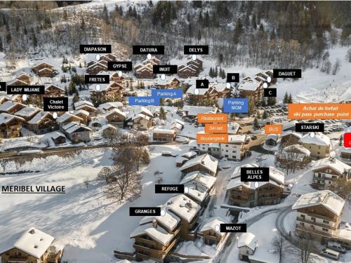 Chalet 4 chambres, proche pistes, parking, pour 8 personnes - FR-1-566-67 in Meribel Village