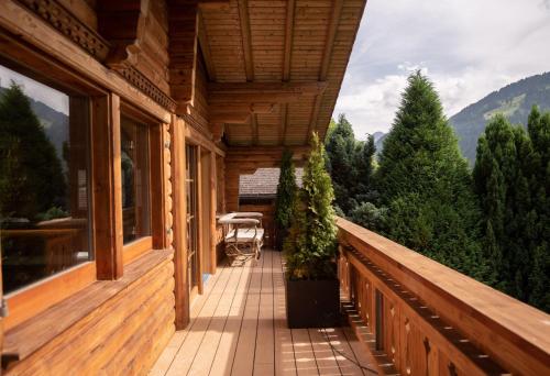 Erkély/terasz, Modernes Chalet mit Sauna, Whirlpool und Bergblick in St. Stephan