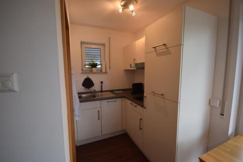 廚房, Nestwerk Komfort R23-12 - Balkon, Arbeitsplatz & Zentrumsnah in 里斯河畔比伯拉赫