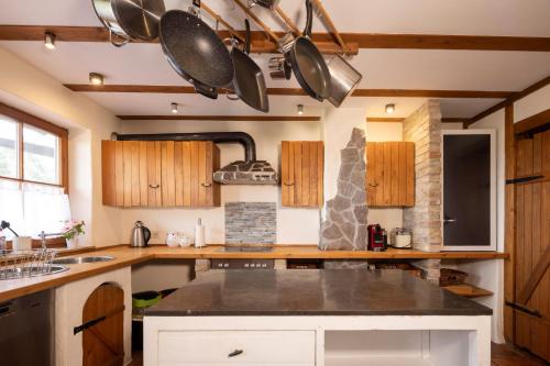 virtuve, Ferienwohnung Amboss in Grunkraut