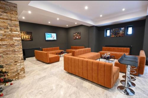 gedeelde lounge/tv-ruimte, R&B Apartment 24 in Predeal