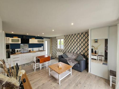 廚房, Charmante maison proche Etretat Chez Fleurette in 勒蒂勒爾