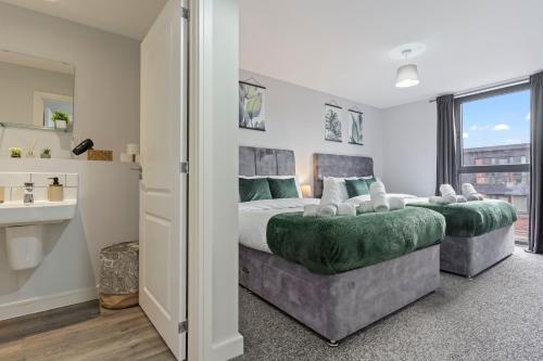 Tropical Suite - 2 Bed 2 Bath City Centre Netflix Games - Exclusive Weekly and Monthly DEALS - Raozee Homes, Birmingham (fotografie 9)